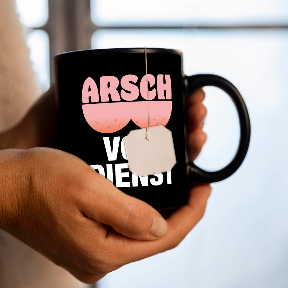 Arsch vom Dienst Tasse mit Hintern