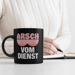 Arsch vom Dienst Tasse mit Hintern