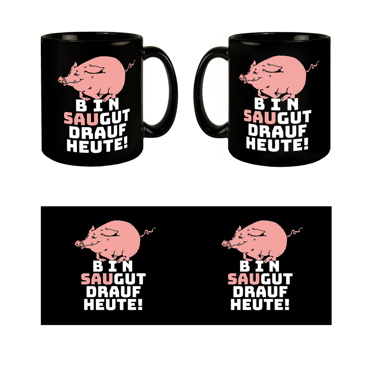 Bin saugut drauf heute! Tasse