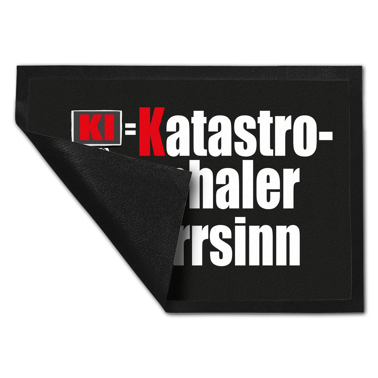 KI = Katastrophaler Irrsinn Fußmatte in 35x50 cm