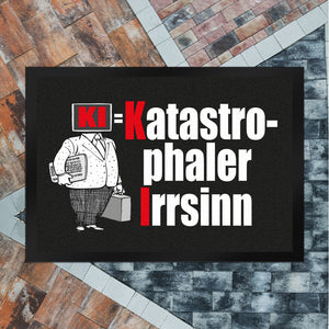KI = Katastrophaler Irrsinn Fußmatte in 35x50 cm