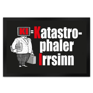 KI = Katastrophaler Irrsinn Fußmatte in 35x50 cm