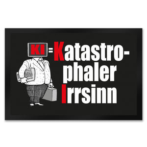 KI = Katastrophaler Irrsinn Fußmatte in 35x50 cm