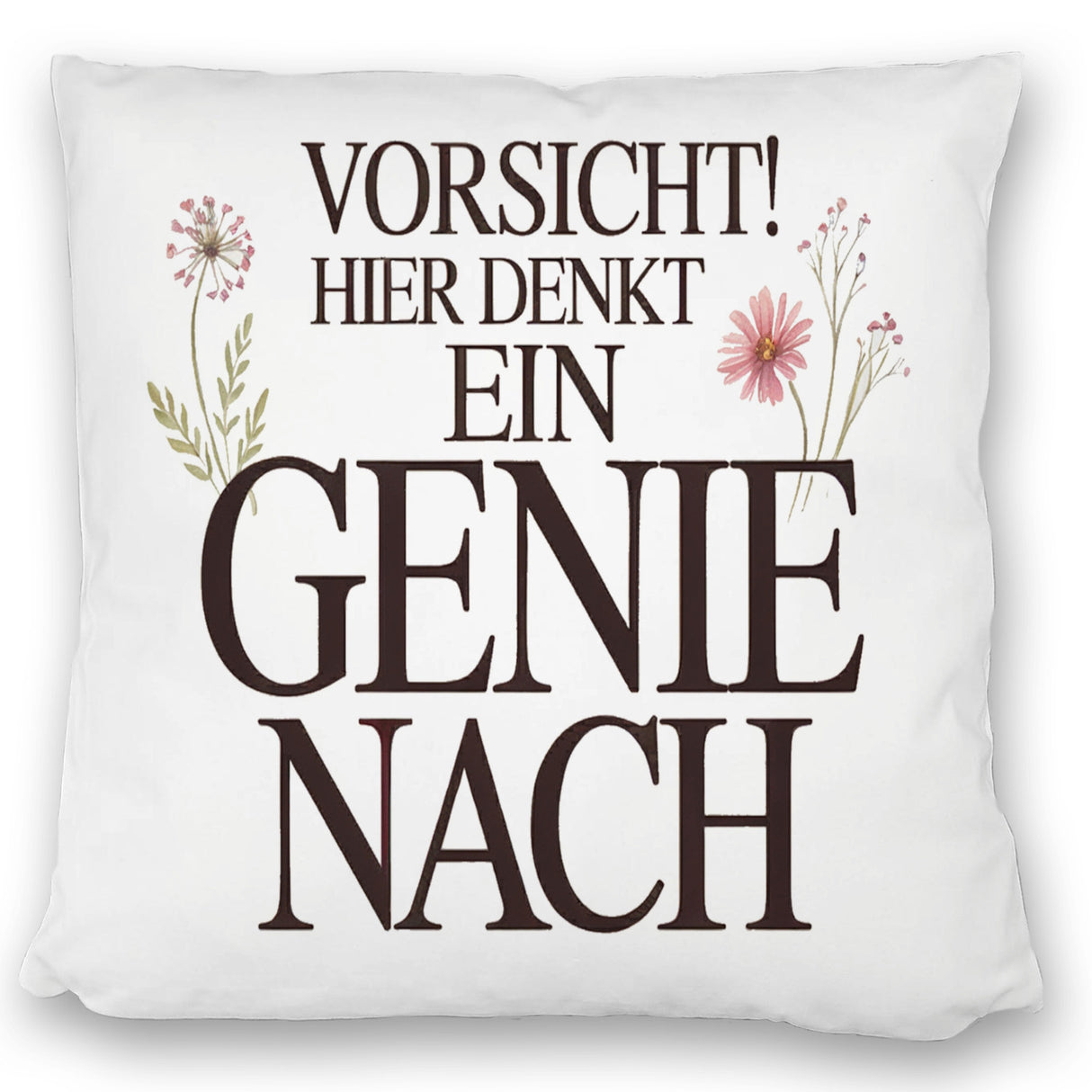 Vorsicht Genie am Werk Kissen