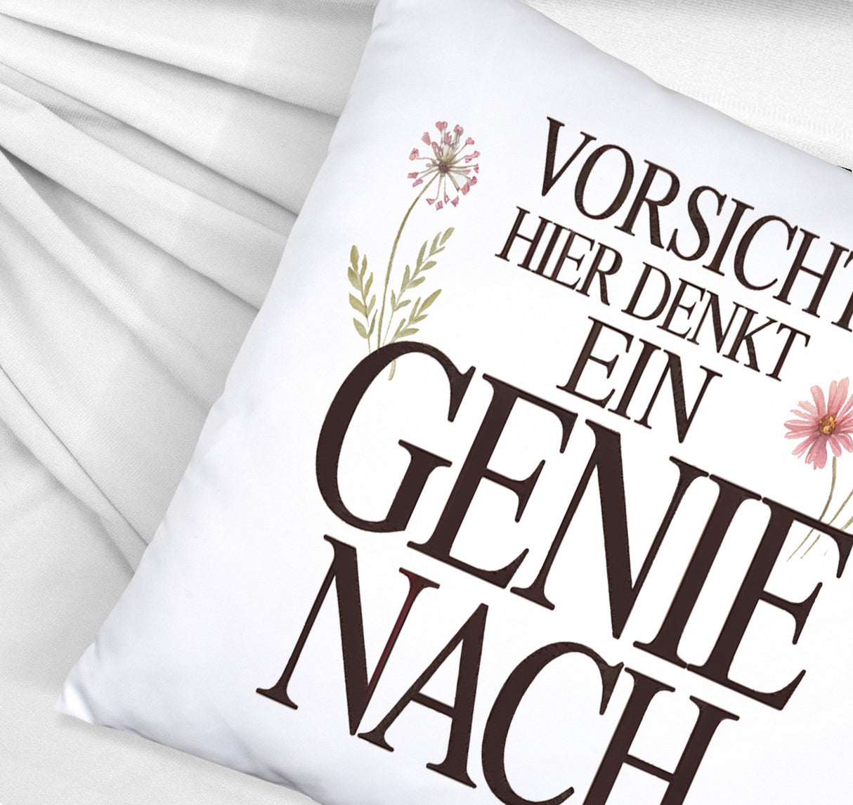 Vorsicht Genie am Werk Kissen