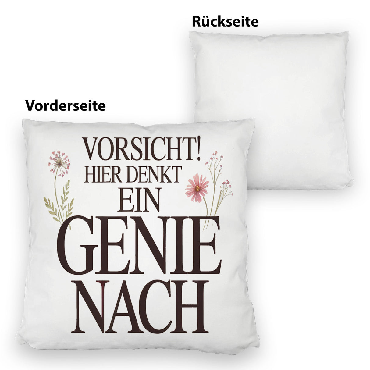 Vorsicht Genie am Werk Kissen