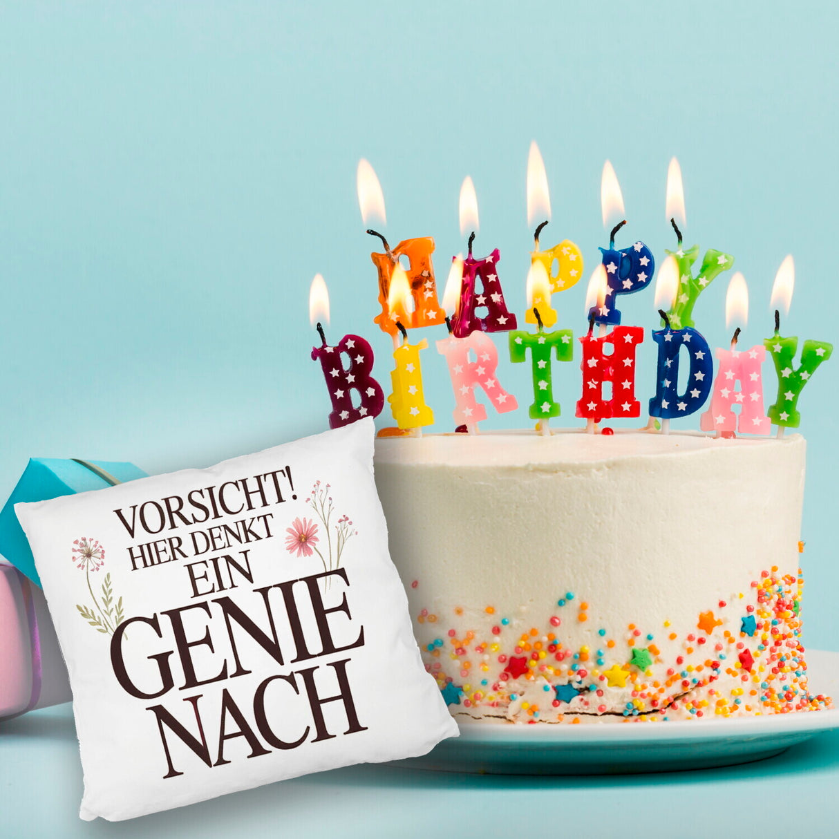 Vorsicht Genie am Werk Kissen