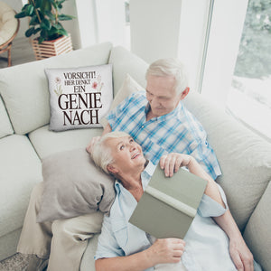 Vorsicht Genie am Werk Kissen