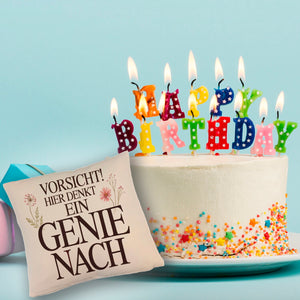 Vorsicht Genie am Werk Kissen