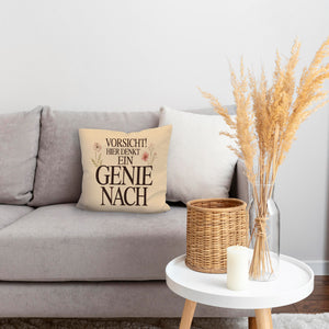 Vorsicht Genie am Werk Kissen