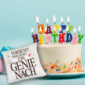 Vorsicht Genie am Werk Kissen