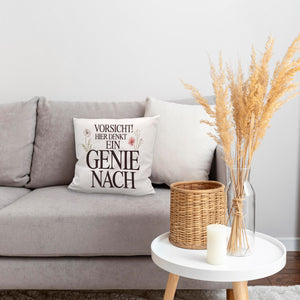 Vorsicht Genie am Werk Kissen