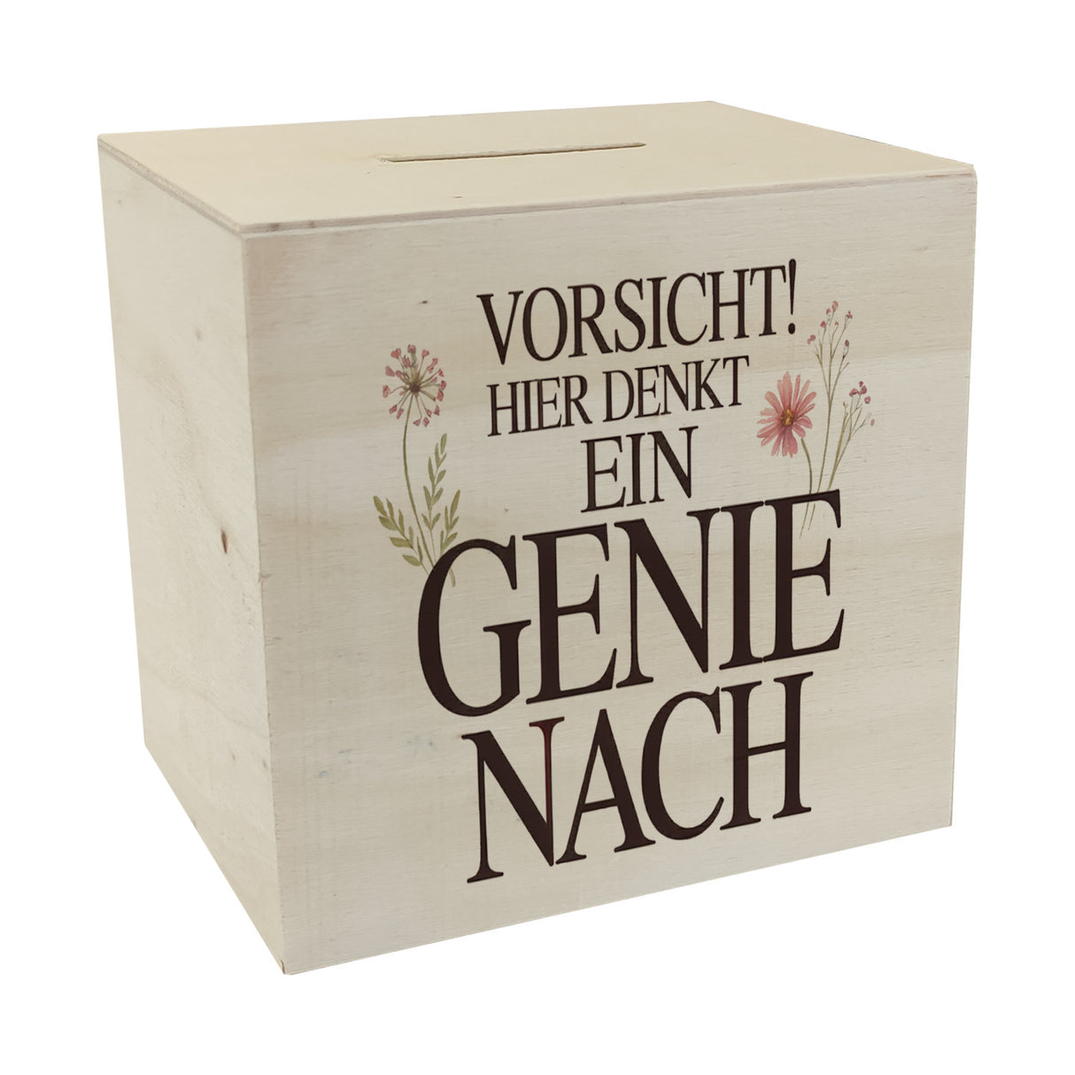Vorsicht Genie am Werk Spardose