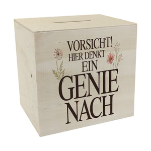 Vorsicht Genie am Werk Spardose