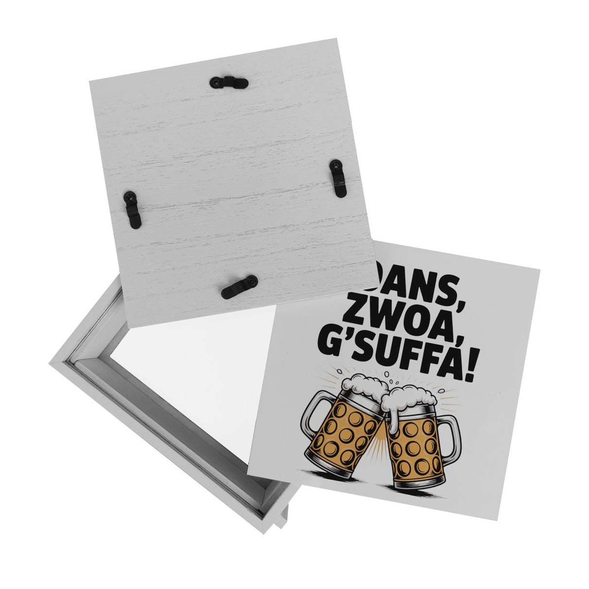 Zwei Bierkrüge Oans, zwoa, g’suffa Spardose