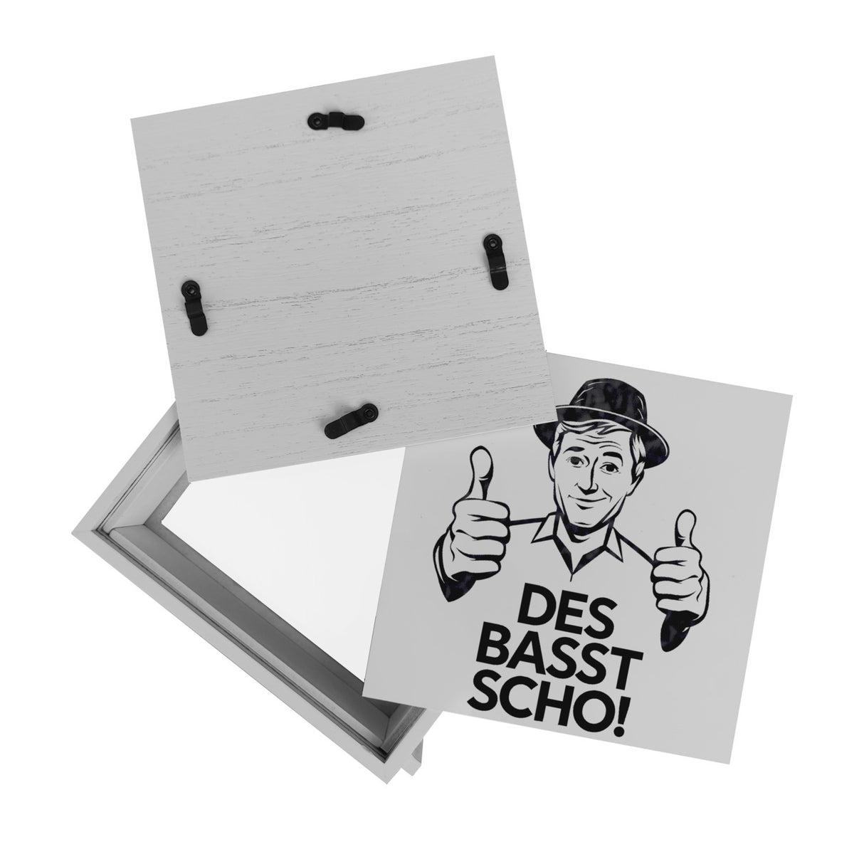 Mann mit Daumen hoch Des basst scho Spardose