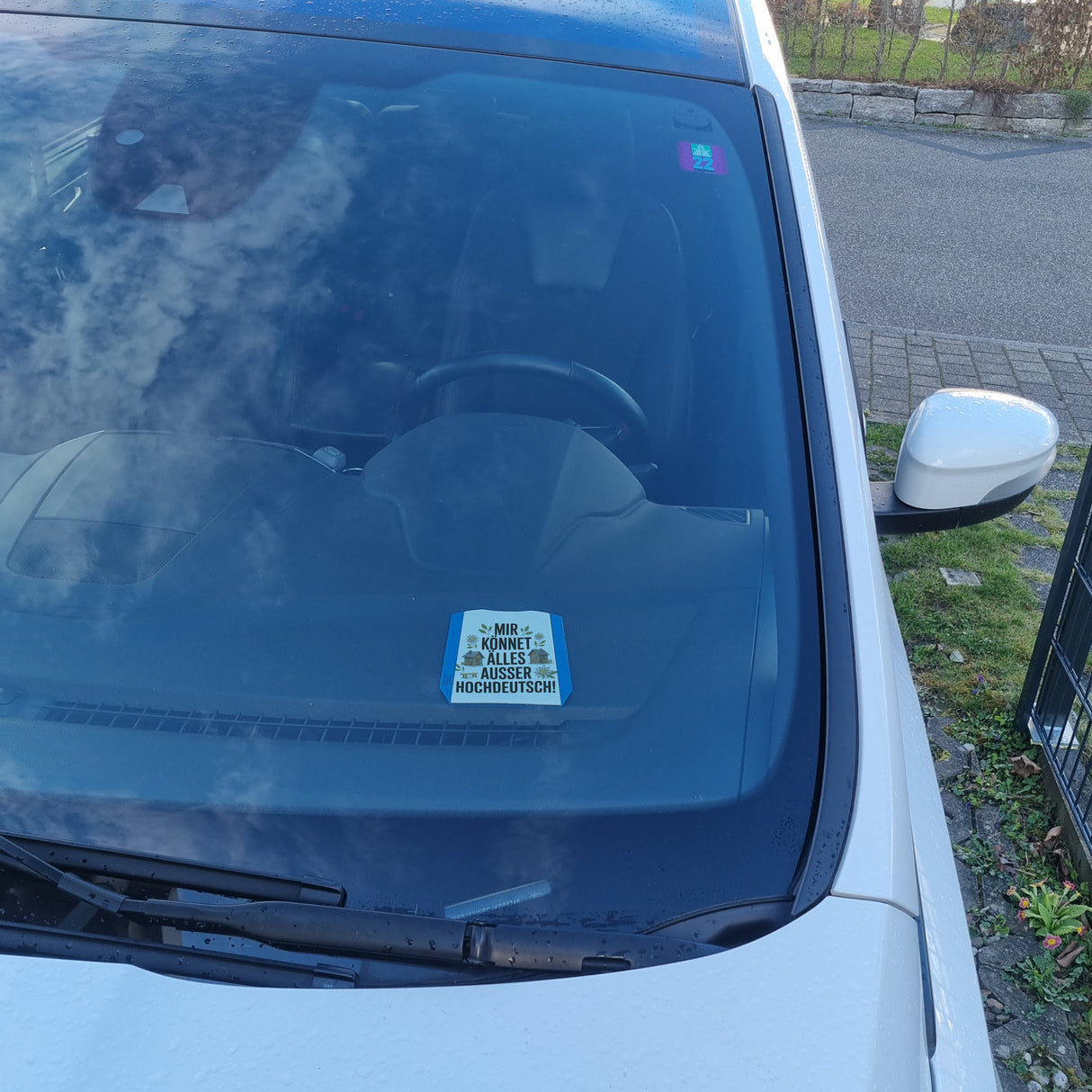 Mir könnet älles außer Hochdeutsch Parkscheibe Schwäbisch