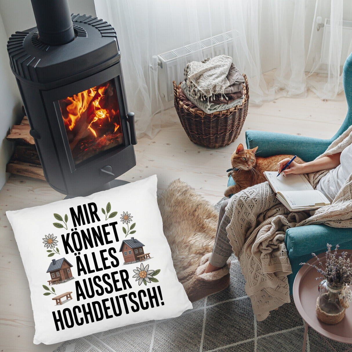 Mir könnet älles außer Hochdeutsch Kissen Schwäbisch