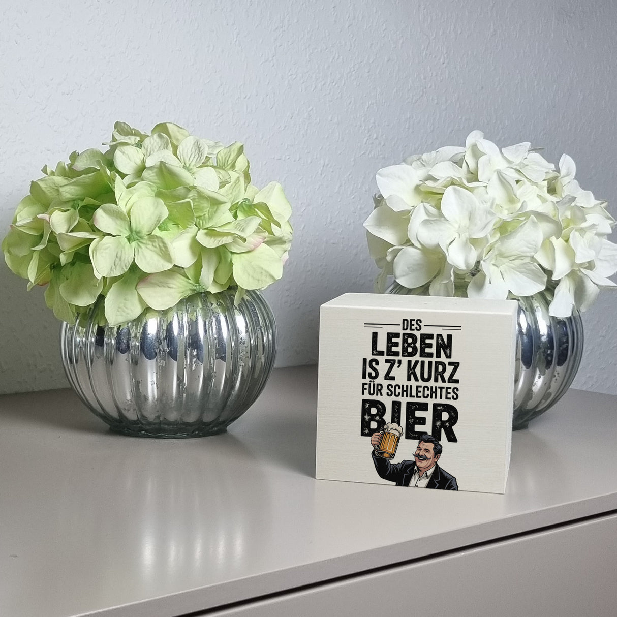 Leben zu kurz für schlechtes Bier Spardose Mann mit Bierkrug