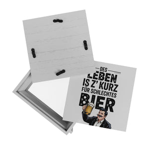 Leben zu kurz für schlechtes Bier Spardose Mann mit Bierkrug