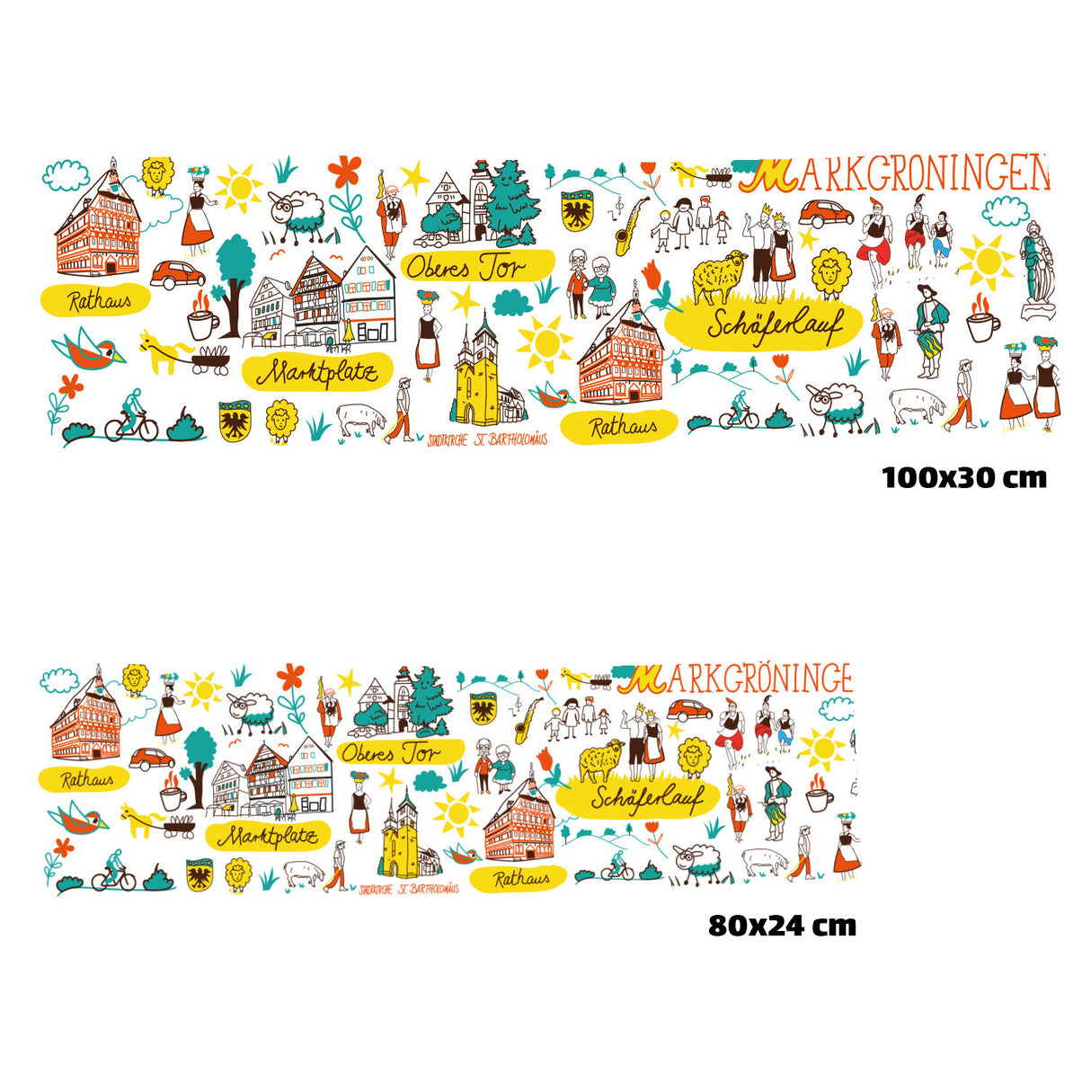 Markgröningen Wimmelbild Eishandtuch