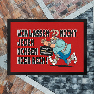 Gerichtsvollzieher nicht willkommen hier Fußmatte in 35x50 cm