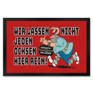 Gerichtsvollzieher nicht willkommen hier Fußmatte in 35x50 cm