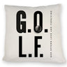 Golf. God offers love and forgiving Kissen