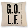 Golf. God offers love and forgiving Kissen