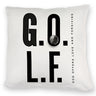Golf. God offers love and forgiving Kissen