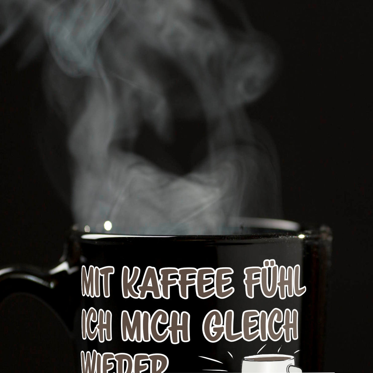 Mit Kaffee fühl ich mich gleich wieder fit wie ein Turnschuh Tasse