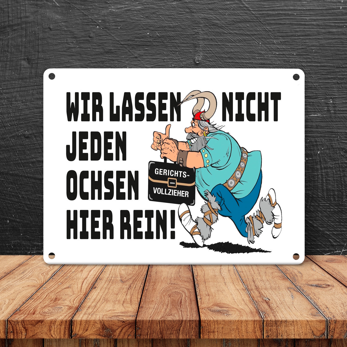 Gerichtsvollzieher keinen Zutritt Metallschild in 15x20 cm