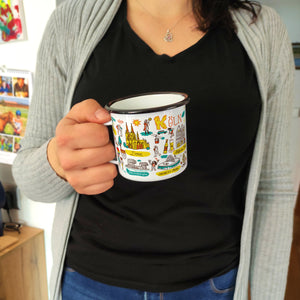 Köln Wimmelbild Emaille Tasse
