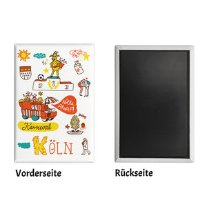 Köln Wimmelbild Souvenir Magnet - Kölle Alaaf!