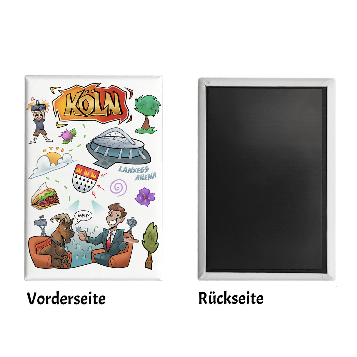 Köln Pop Art Comic Souvenir Magnet - Geißbock