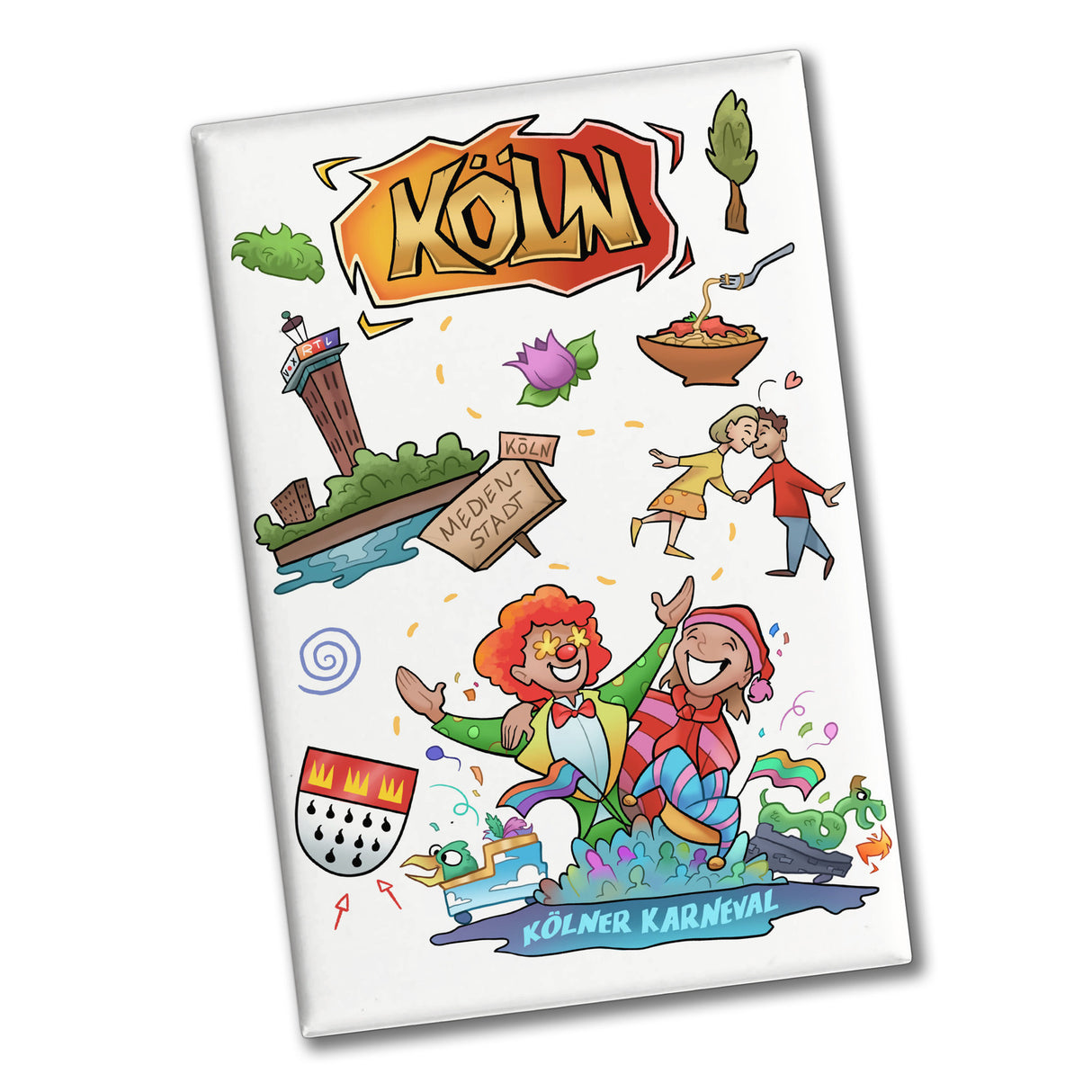 Köln Pop Art Comic Souvenir Magnet - Karneval