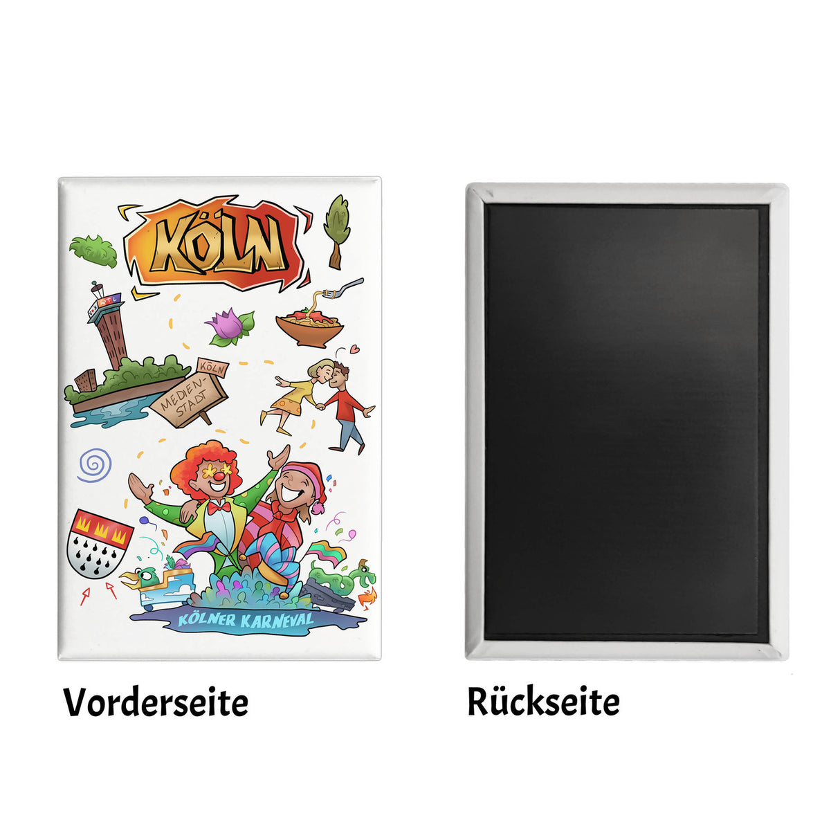 Köln Pop Art Comic Souvenir Magnet - Karneval