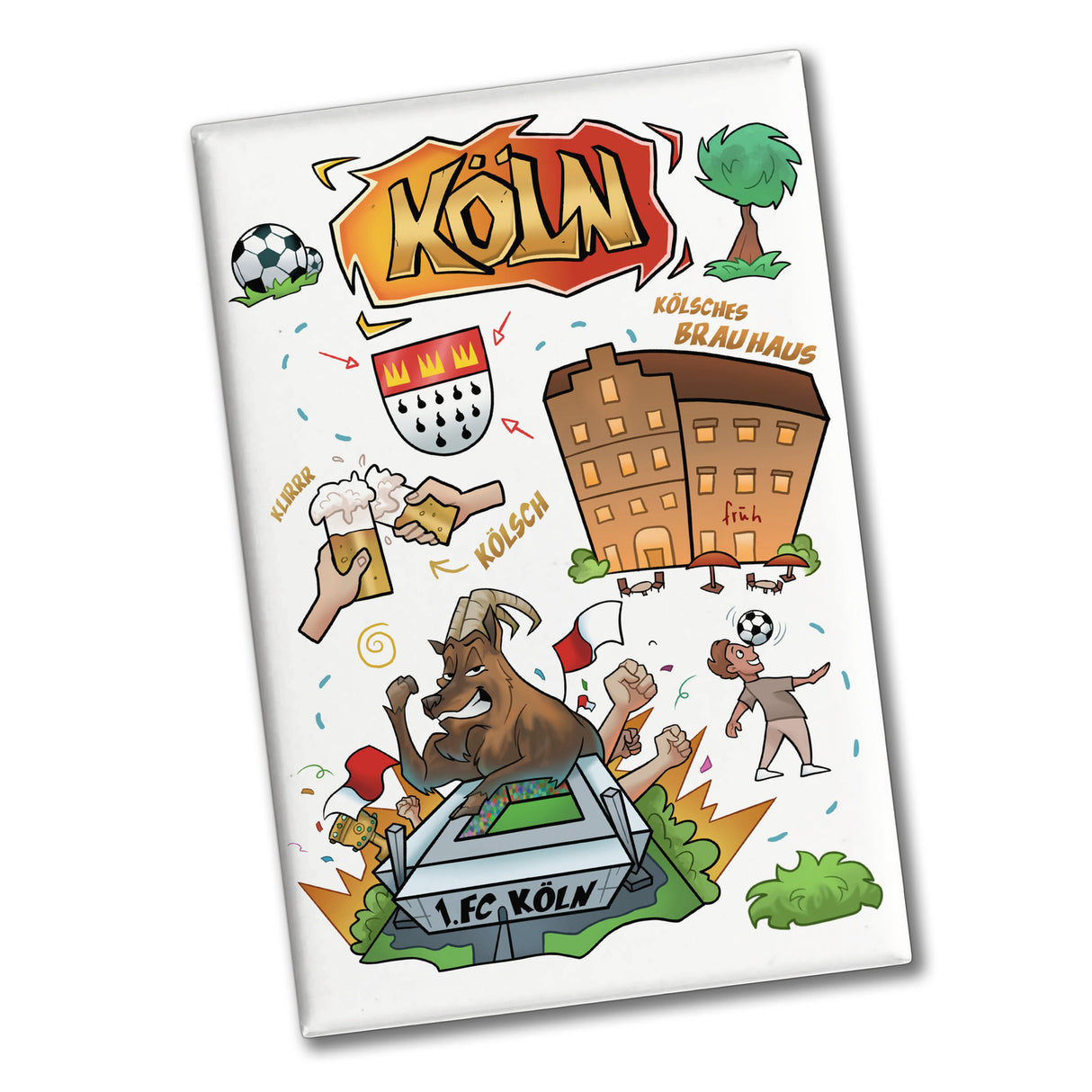 Köln Pop Art Comic Souvenir Souvenir Magnet - Kölsch