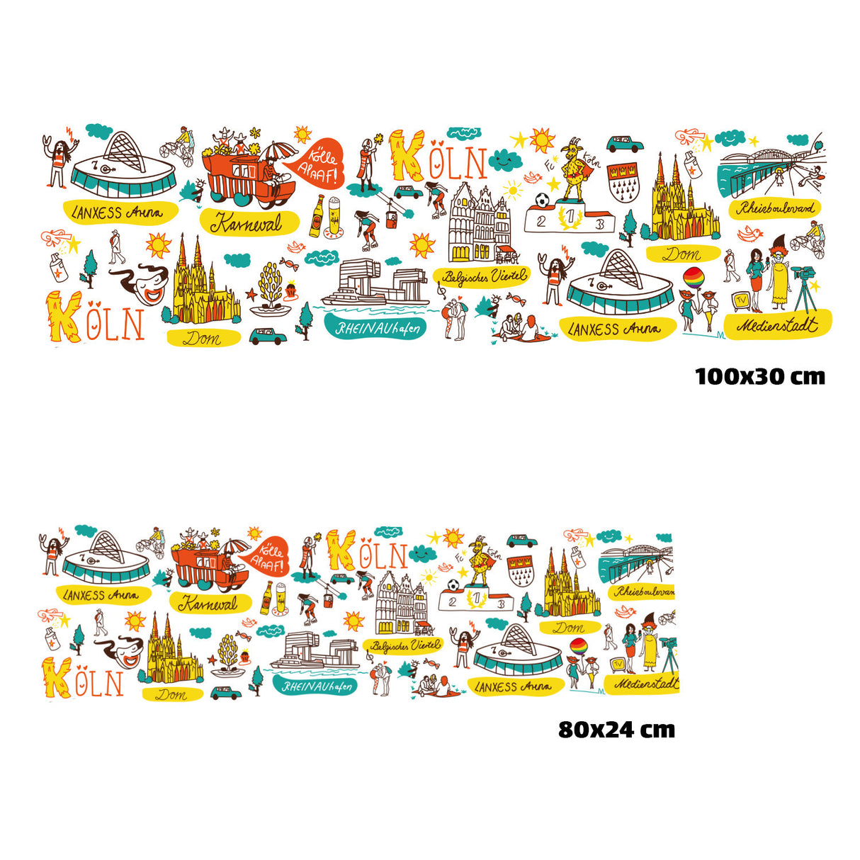 Köln Wimmelbild Eishandtuch