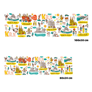 Köln Wimmelbild Eishandtuch