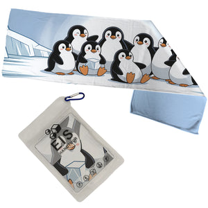 Pinguin Freunde Eishandtuch