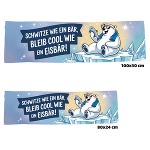 Schwitze wie ein Bär, bleib cool wie ein Eisbär! Eishandtuch