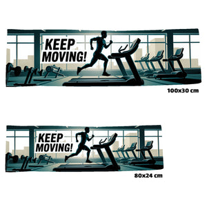 Keep Moving Eishandtuch für Fitnessfans