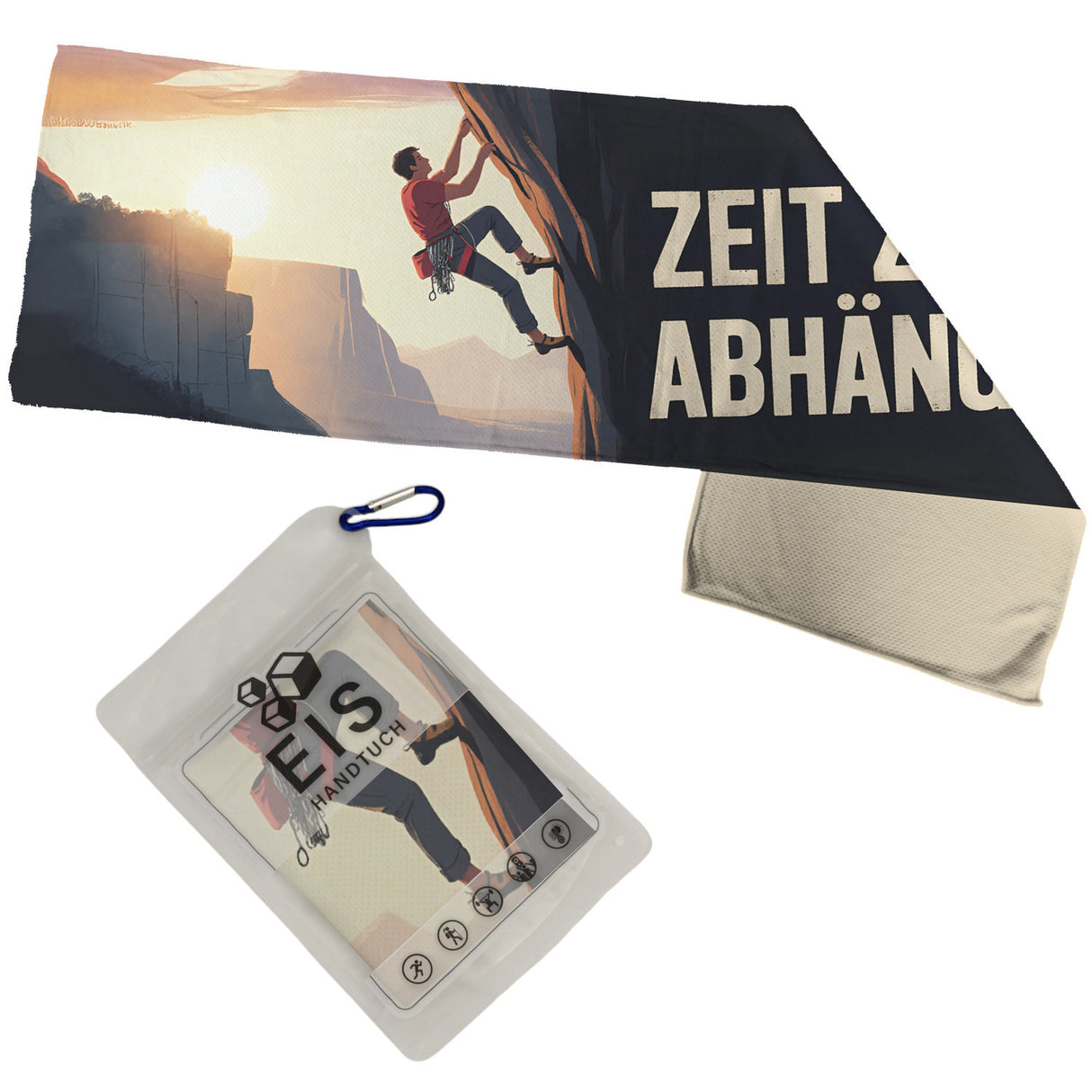 Kletterer Eishandtuch Zeit zum Abhängen