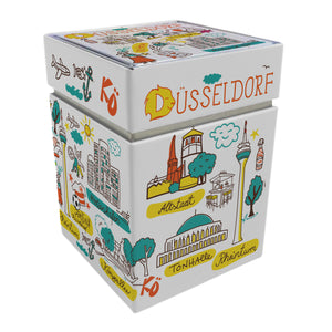 Düsseldorf Wimmelbild Dose mit Stülpdeckel