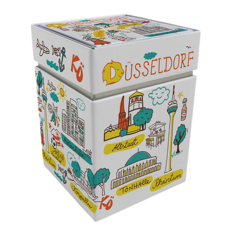 Düsseldorf Wimmelbild Dose mit Stülpdeckel