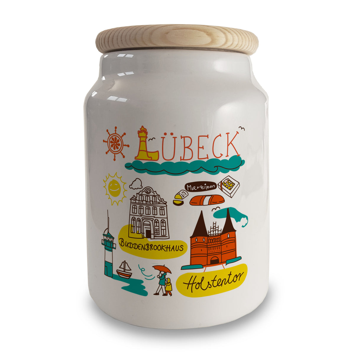 Lübeck Wimmelbild Keksdose