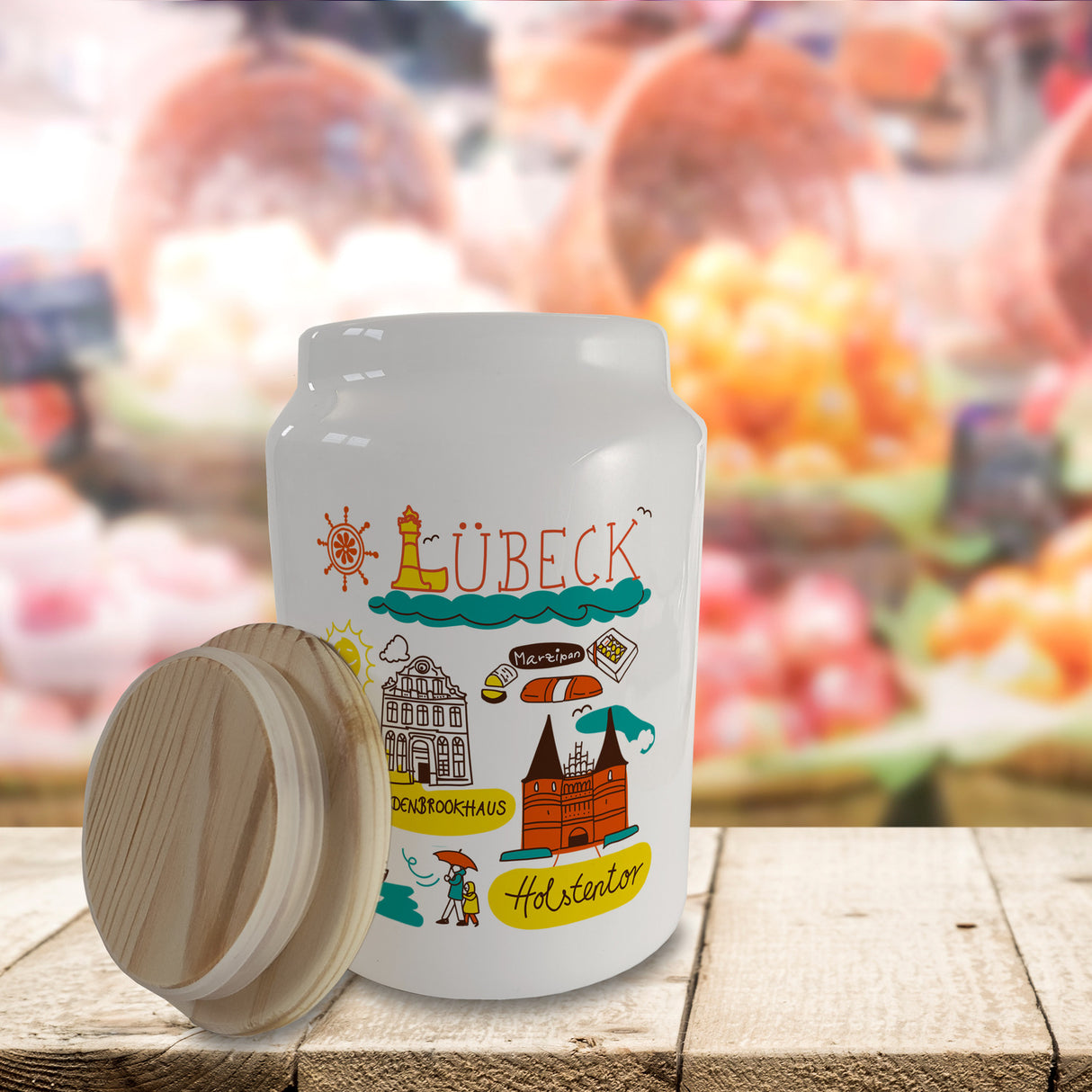 Lübeck Wimmelbild Keksdose