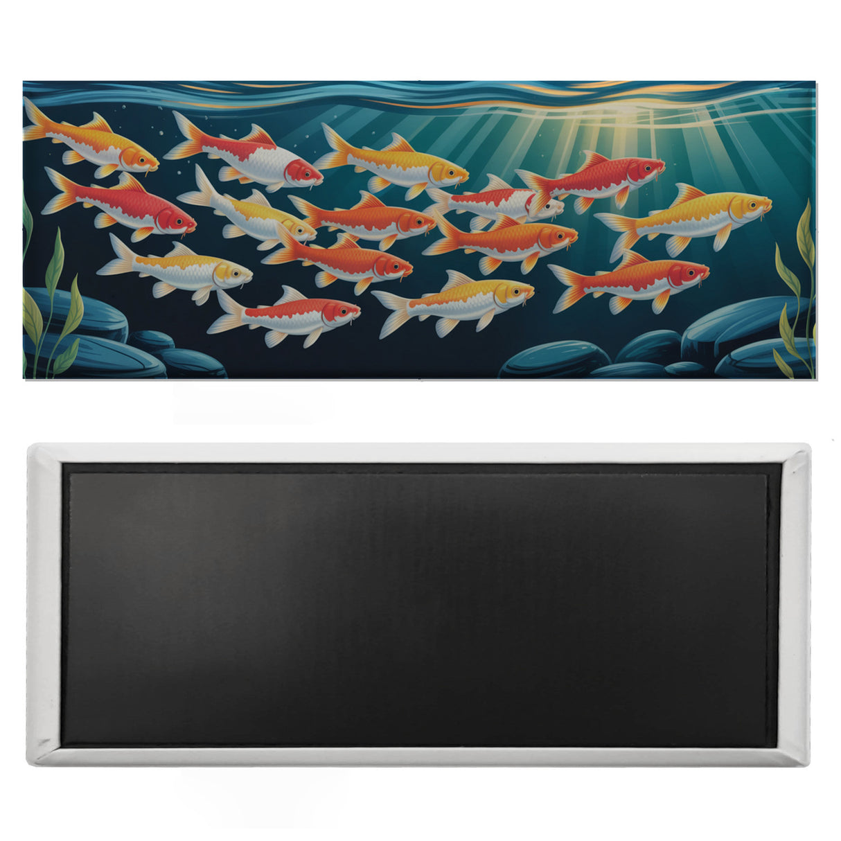 Fische Unterwasser Panorama Magnet für Naturfreunde