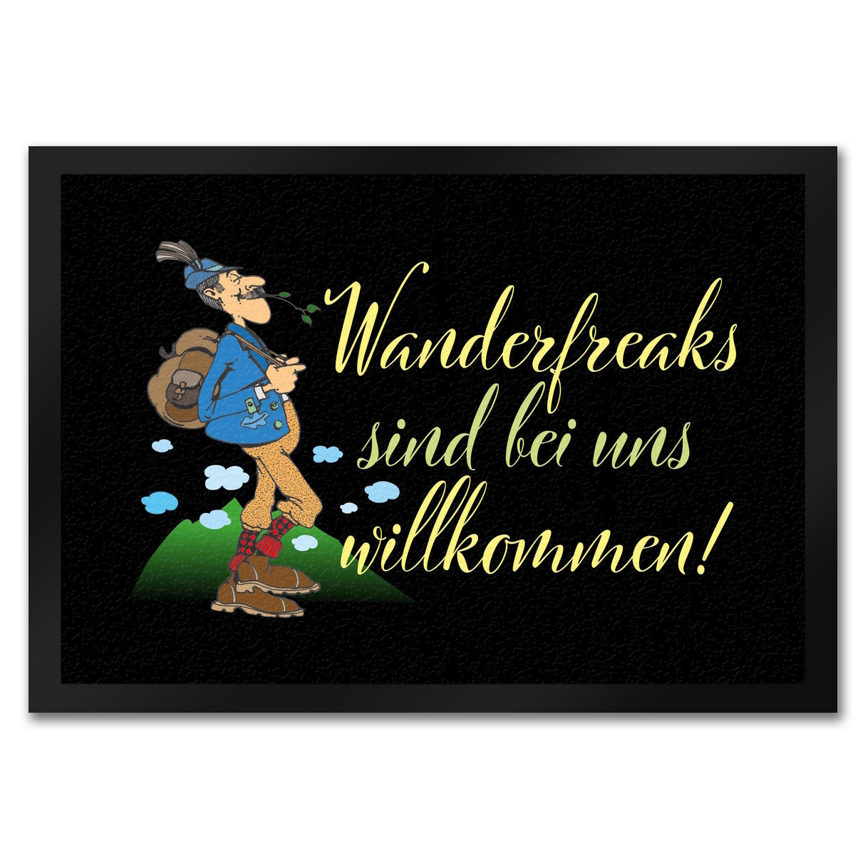 Wanderfreaks sind bei uns willkommen Fußmatte in 35x50 cm